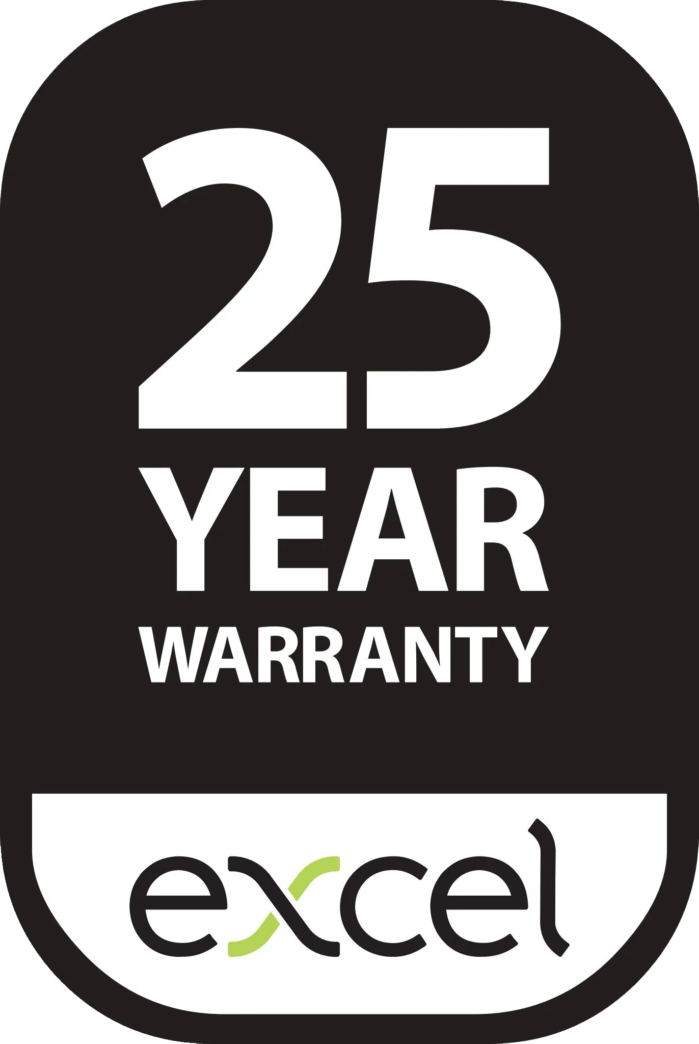 Excel 25-year Warranty