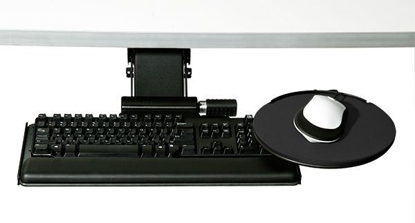 Humanscale 5G under-desk keyboard system for a Constructive-IT office refurbishment