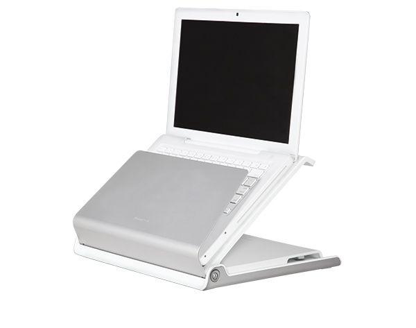Humanscale Laptop arms specified for desk technology tools in a Constructive-IT office refurbishment