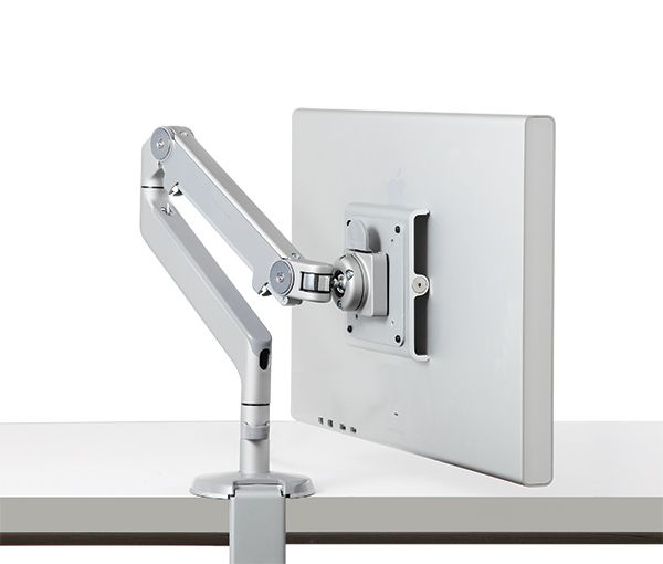 Humanscale M2 monitor arm mounted for a Constructive-IT office desk fit-out