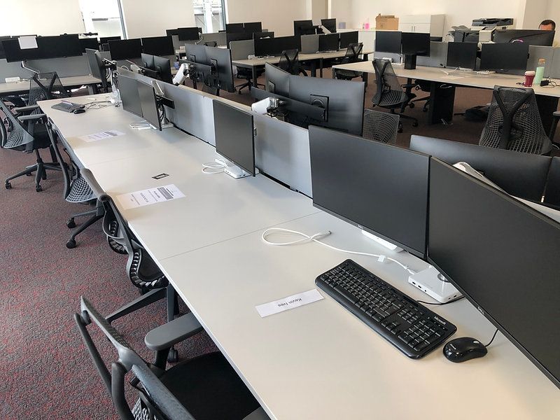 Constructive-IT engineers on site during an office relocation project