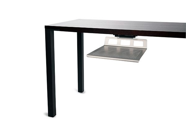 Humanscale Tech trays specified for desk technology tools in a Constructive-IT office refurbishment