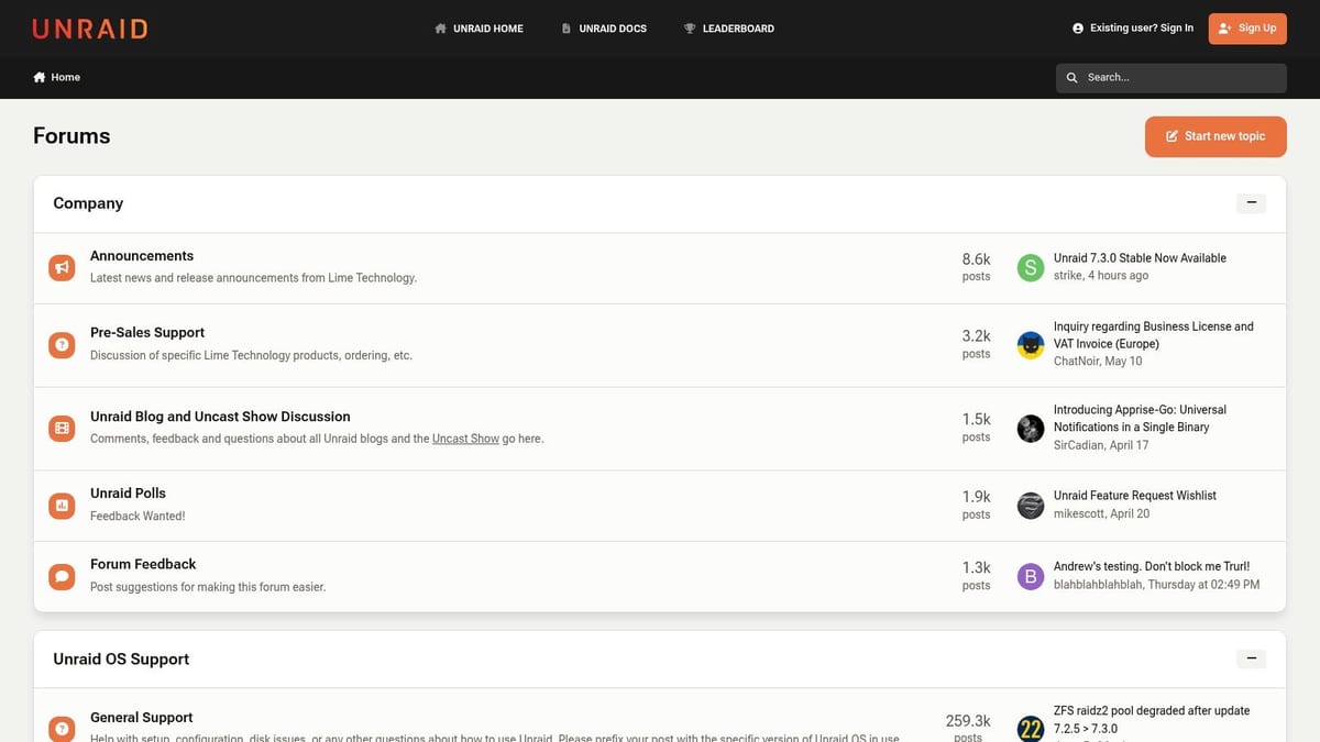 Unraid Forums (official)