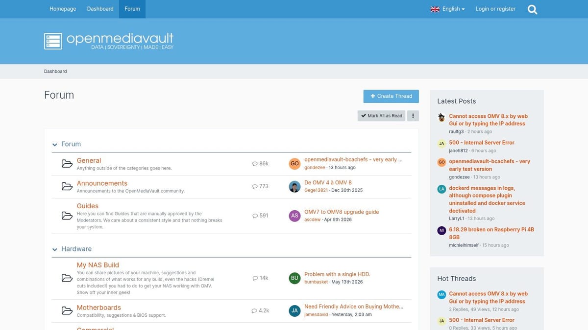 OpenMediaVault Forum (official)