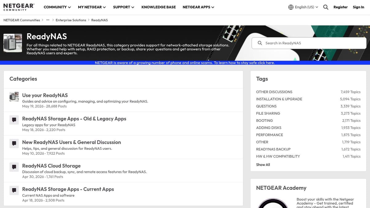 NETGEAR ReadyNAS Community (official)