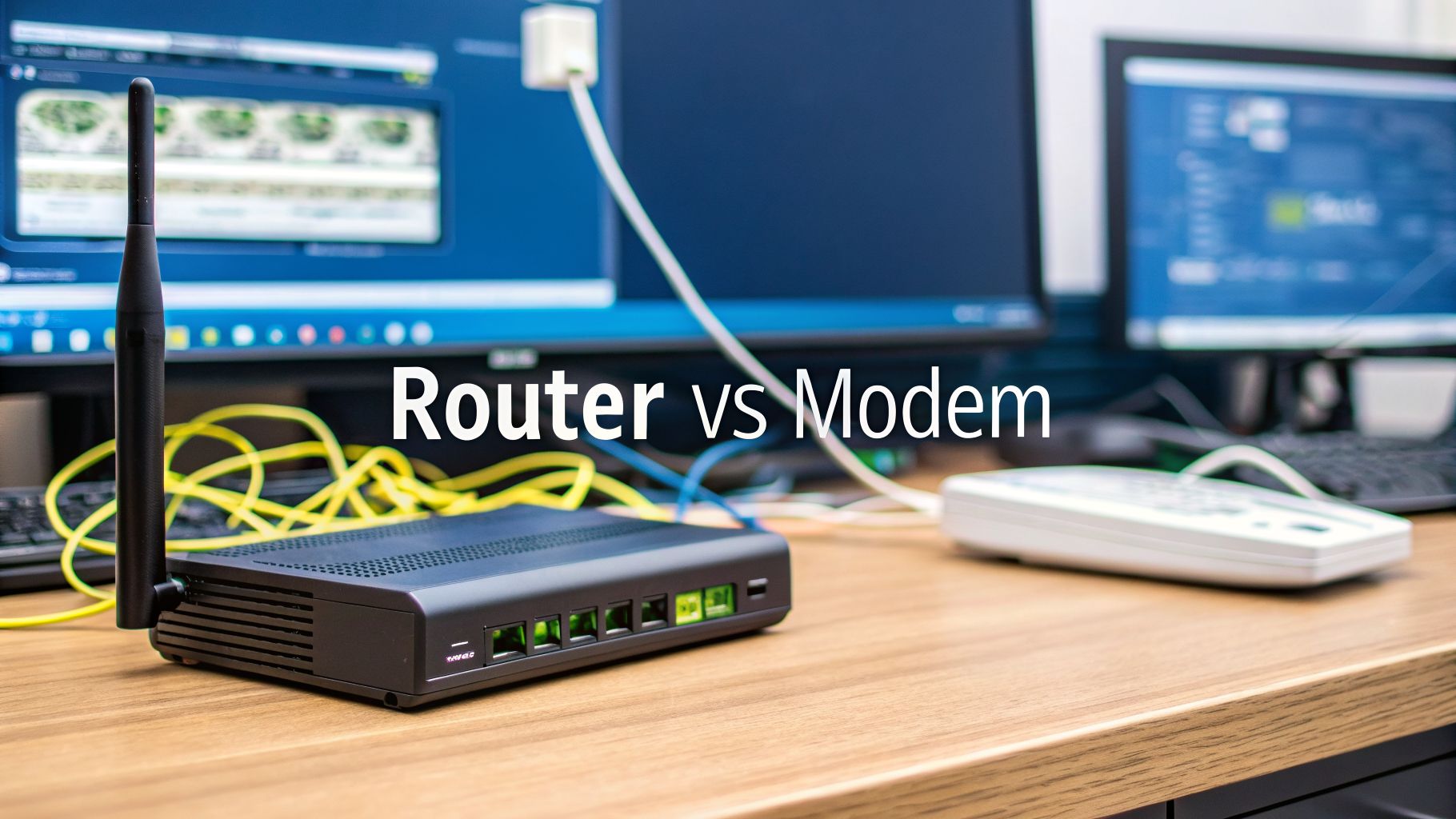 Router vs Modem A Guide to UK Office Network Design in 2026