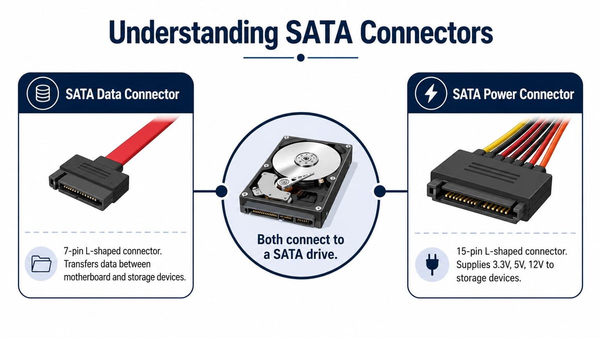 Understanding SATA Data and Power Connectors