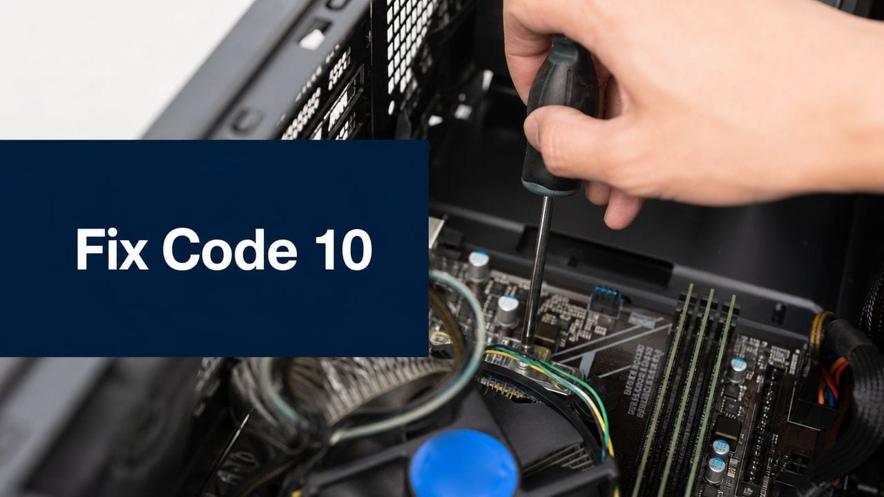 Fix This Device Cannot Start Code 10 in Windows