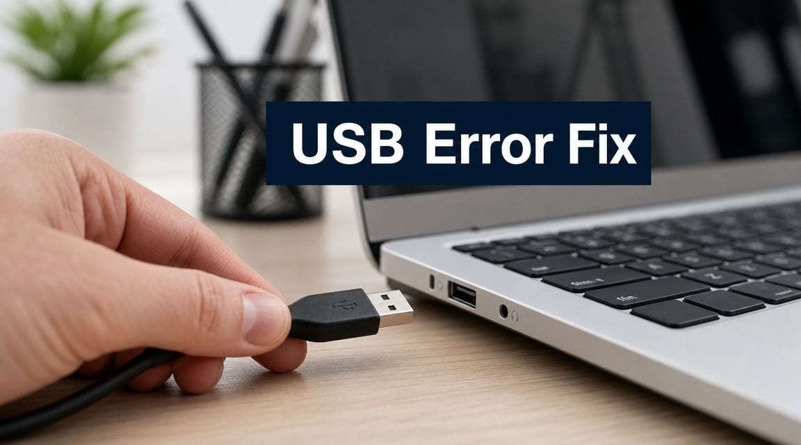 Unknown USB Device Descriptor Request Failed: A Fix Guide